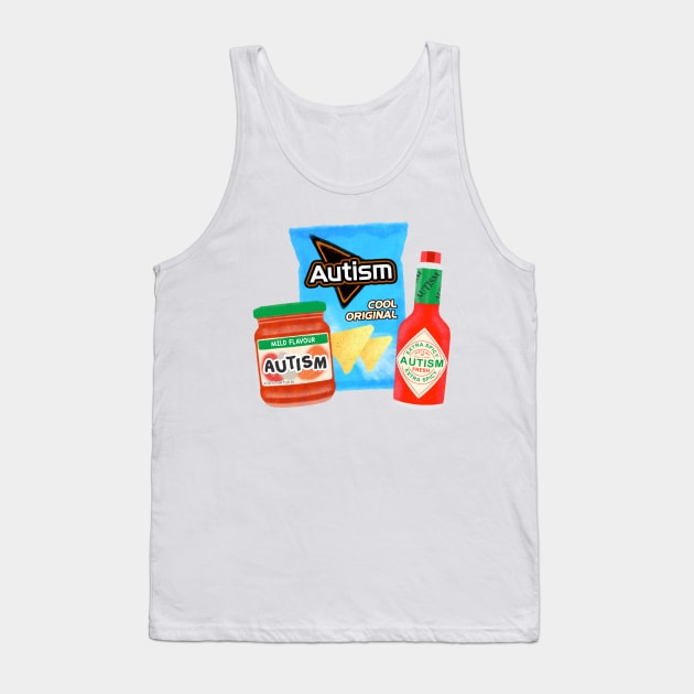 Spicy Autism Tank Top by jadeboylan